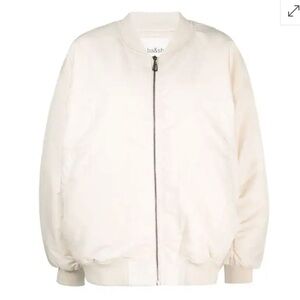 NWT Ba&sh Ivory Bomber Jacket